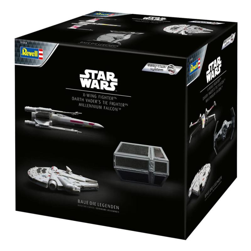 Star Wars Advent Calendar Millennium Falcon, X-Wing Fighter, Darth Vader's Tie Fighter Model Kits