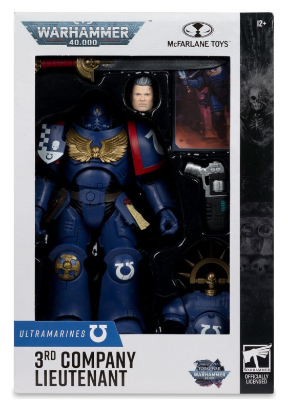 Warhammer 40,000 Total War Action Figure 3rd Company Lieutenant (Ultramarines) 18 cm 6