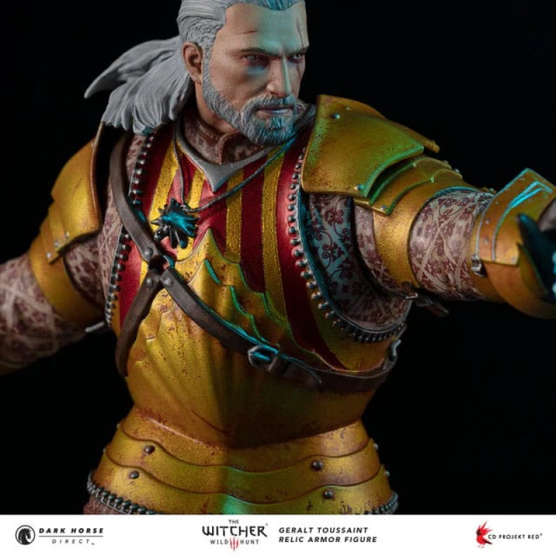 The Witcher 3 PVC Statue Geralt Toussaint Relic Armor 20 cm 3