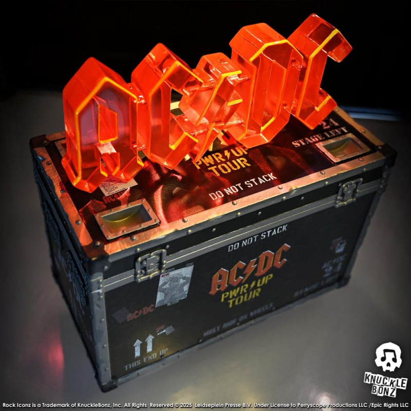 AC/DC Rock Ikonz On Tour Statue PWR UP Tour Road Case 6