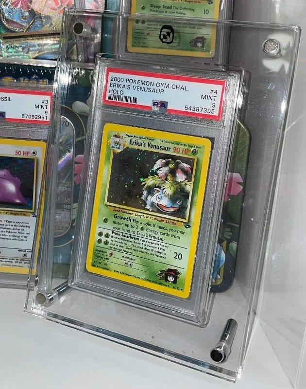 Evoretro Acrylic Card Display Stand for PSA Graded Cards 3mm 5