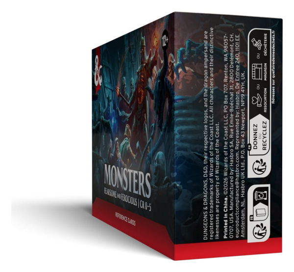 Dungeons & Dragons RPG Reference Cards: Monsters (Fearsome and Ferocious) *English Version* 4