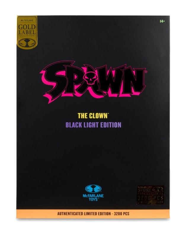 Spawn Action Figure The Clown (Black Light Edition) (Gold Label) 30 cm