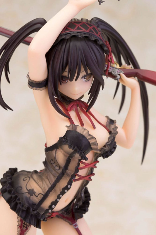 Date A Live Statue 1/7 Kurumi Tokisaki Lingerie Ver. Black 24 cm 4