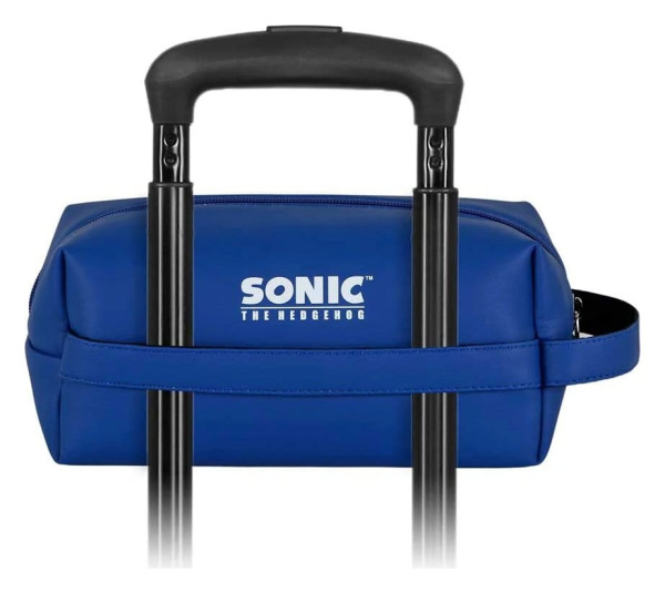 Sonic - The Hedgehog Plus Brick Travel Toiletry Bag SEGA Sight Blue 2