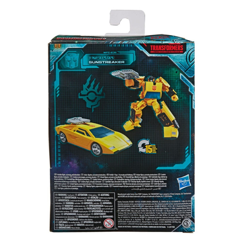 Transformers Generations War for Cybertron: Earthrise Deluxe Class Action Figure Sunstreaker 14 cm 6