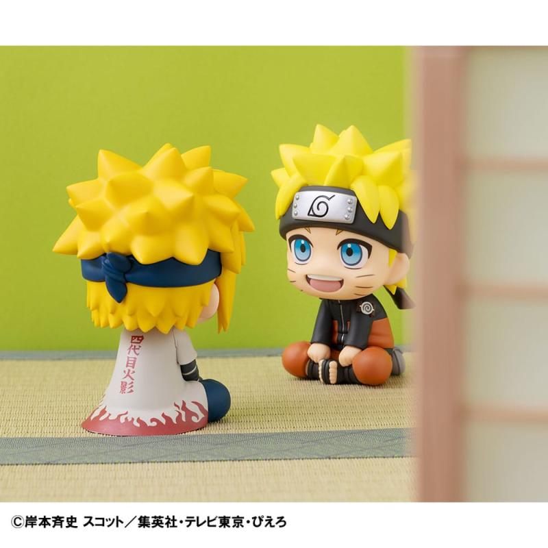 Naruto Shippuden Look Up PVC Statue Naruto Uzumaki Six Paths Sage Mode & Minato Namikaze 11 cm (with 8