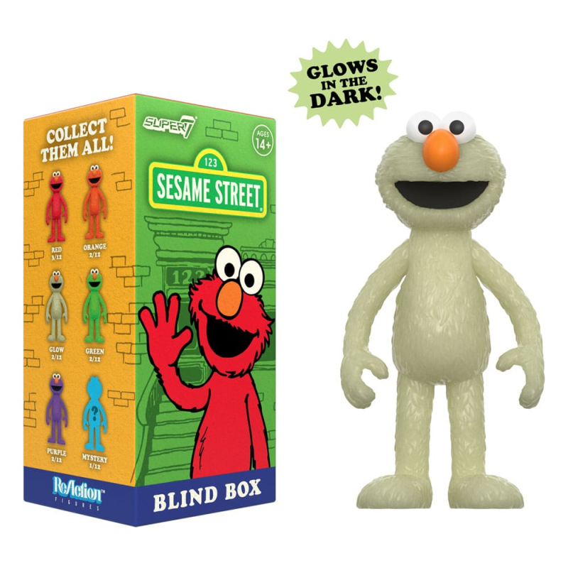 Sesame Street ReAction Action Figures 10 cmWave 04 Elmo Blind Box Display (12) 3
