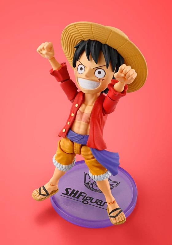 One Piece World Collactable Figures x S.H. Figuarts Action Figure Monkey D. Luffy 8 cm 6