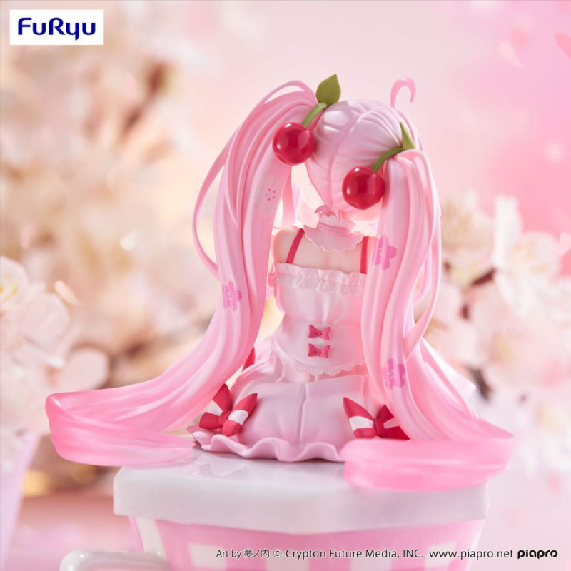 Hatsune Miku Noodle Stopper PVC Statue Sakura Miku 2025 14 cm 4