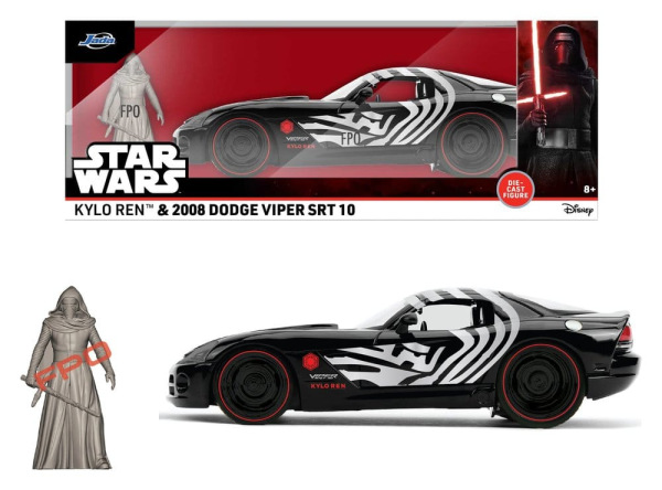 Star Wars Diecast Model 1:24 Kylo Ren Dodge Viper SRT10 2008