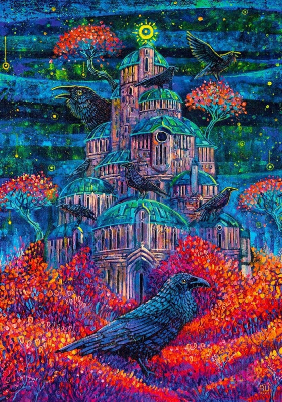 Imagination Series Puzzle Roch Urbaniak Twierdza Pani Kruków (1000 pieces) 3