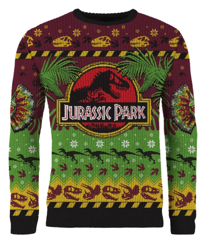 Jurassic Park Christmas Sweater Happy Rexmas Size M 2