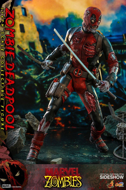 Marvel Zombies Comic Masterpiece Action Figure 1/6 Zombie Deadpool 31 cm 8