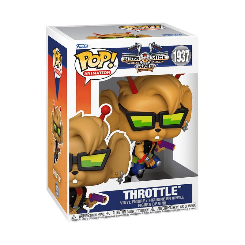 Biker Mice From Mars Pop! Animation Vinyl Figure Throttle 9 cm 1