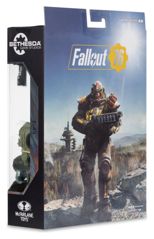Fallout 76 Gaming Edition Action Figure T-45 Military Armor (Red Platinum Edition) 20 cm 8