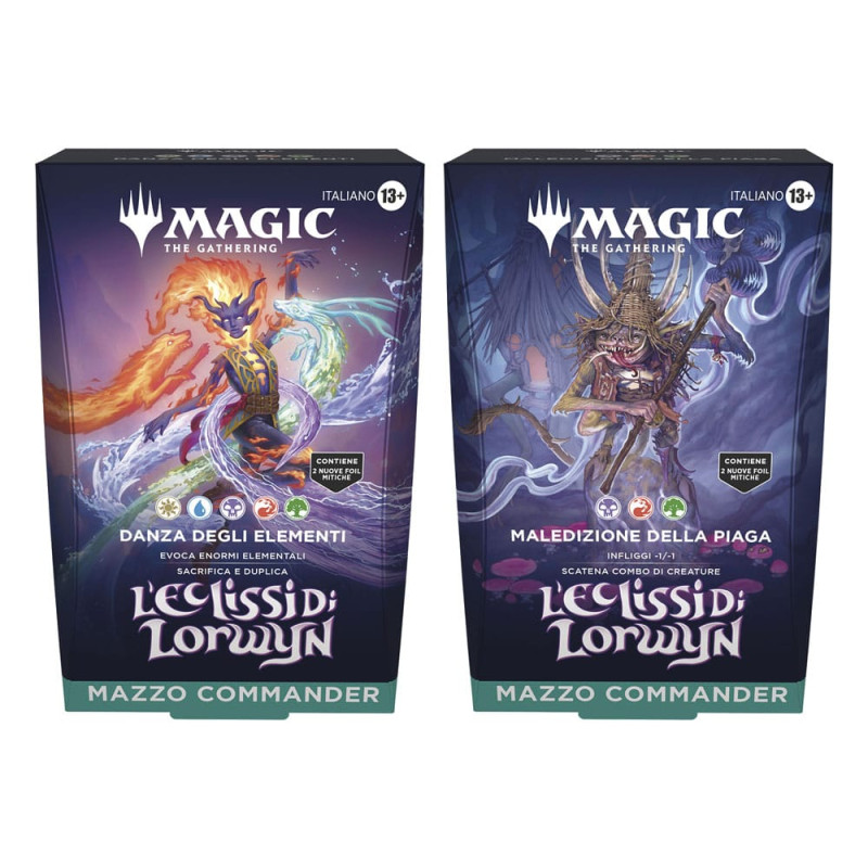 Magic the Gathering L'Eclissi di Lorwyn Commander Decks Display (4) italian