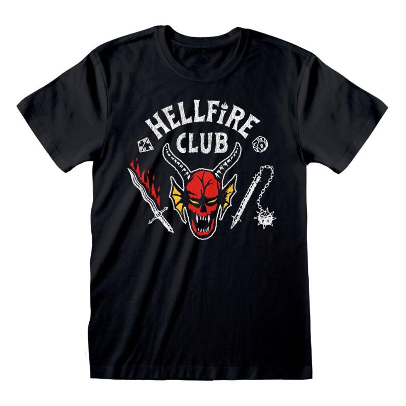 Stranger Things T-Shirt Hellfire Club Logo Black
