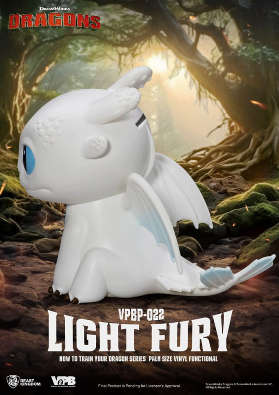 How To Train Your Dragon Piggy Vinyl Bank Light Fury 12 cm 3