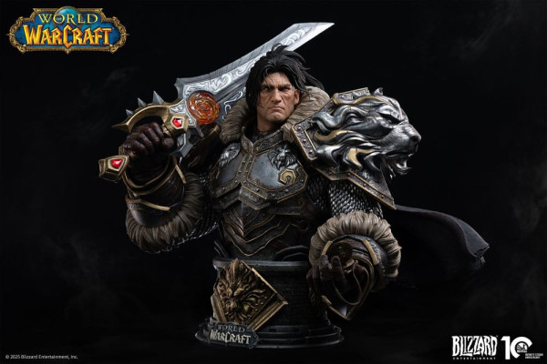 World of Warcraft Bust 1/3 Varian Wrynn 46 cm 3