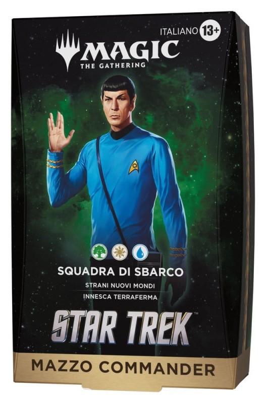 Magic the Gathering Star Trek Commander Decks Case (4) italian 2