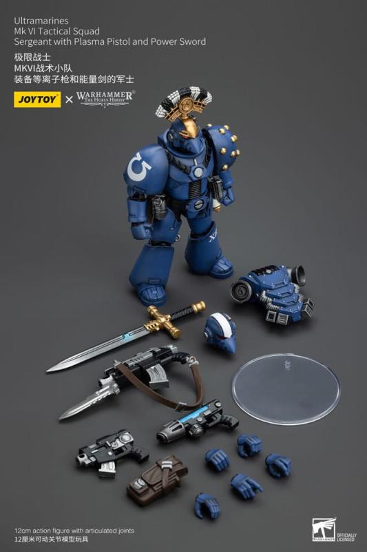 Warhammer The Horus Heresy Action Figure 1/18 Ultramarines MK VI Tactical Squad Sergeant with Plasma