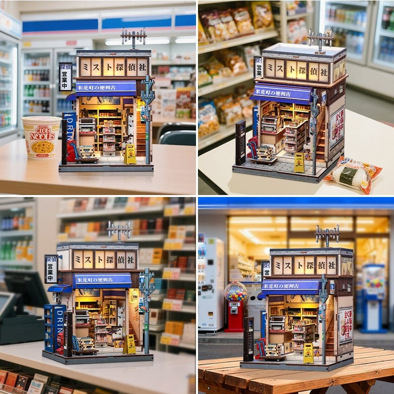 Miniature House Model Kit Beika-cho Convenience Store 22 x 15 cm 3