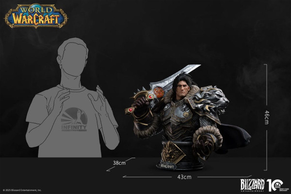 World of Warcraft Bust 1/3 Varian Wrynn 46 cm 2