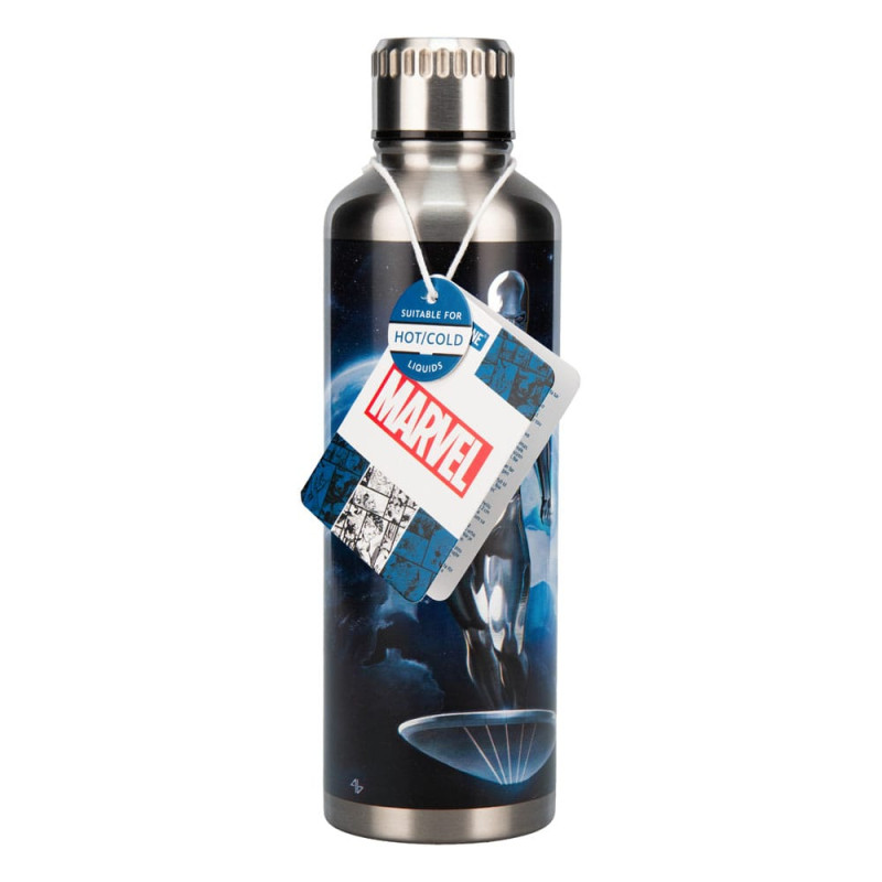 Fantastic Four Metal Water Bottle Silver Surfer 1