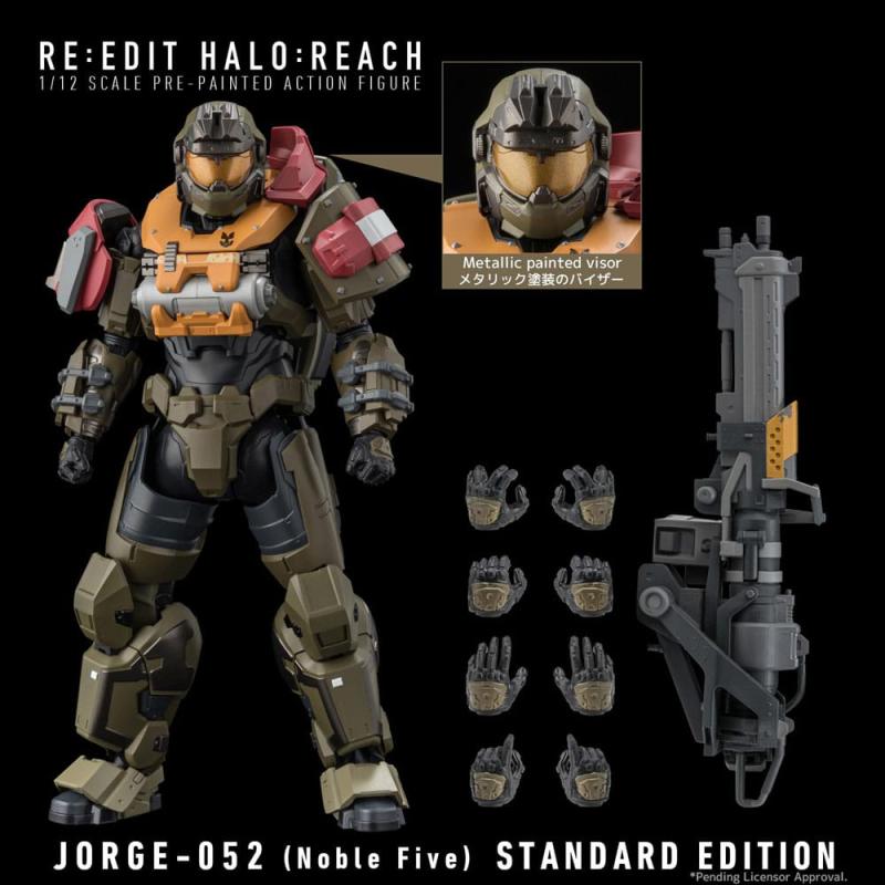 Halo: Reach Action Figure 1/12 Jorge-052 (Noble Four) 19 cm