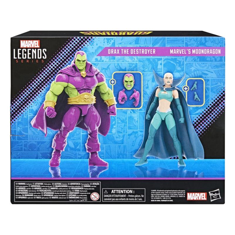 Guardians of the Galaxy Marvel Legends Action Figure 2-Pack Drax the Destroyer & Marvel's Moondragon 5