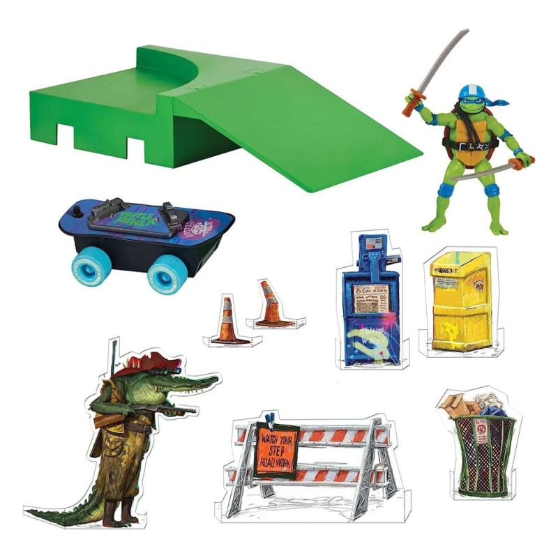 Teenage Mutant Ninja Turtles: Mutant Mayhem Build N' Shred Skatepark Assortment (8) 4