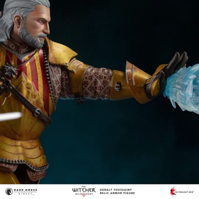 The Witcher 3 PVC Statue Geralt Toussaint Relic Armor 20 cm 4