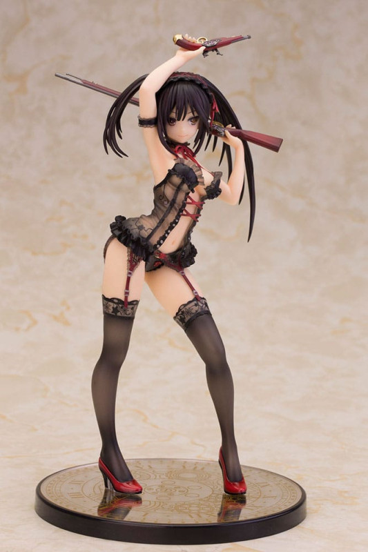 Date A Live Statue 1/7 Kurumi Tokisaki Lingerie Ver. Black 24 cm 2