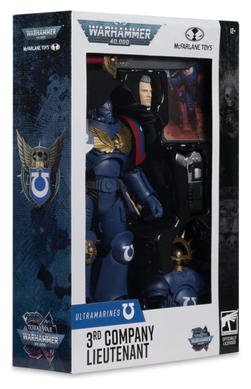 Warhammer 40,000 Total War Action Figure 3rd Company Lieutenant (Ultramarines) 18 cm 7