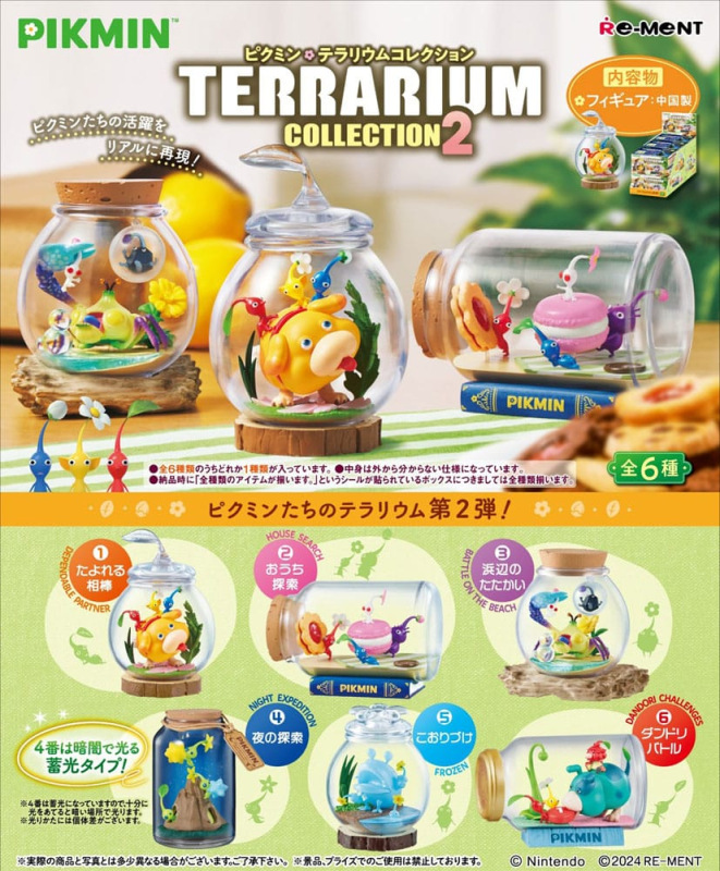 Pikmin Mini Figures 6 cm Terrarium Collection 2 Display (6)