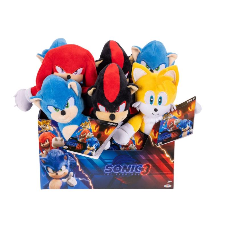 Sonic - The Hedgehog Movie 3 Plush Figures Wave 1 23 cm Assortment (8)