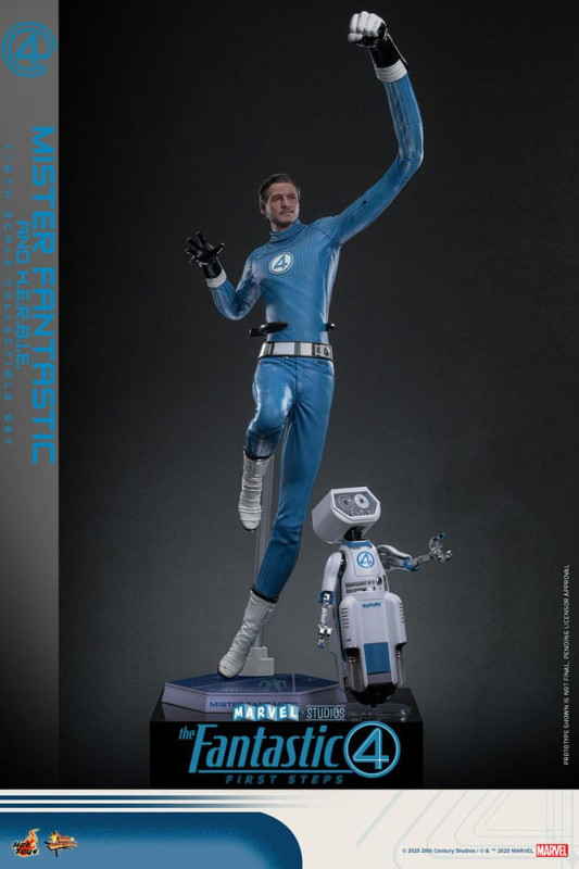 The Fantastic Four: First Steps Movie Masterpiece Action Figure 2-Pack 1/6 Mister Fantastic & H.E.R. 4