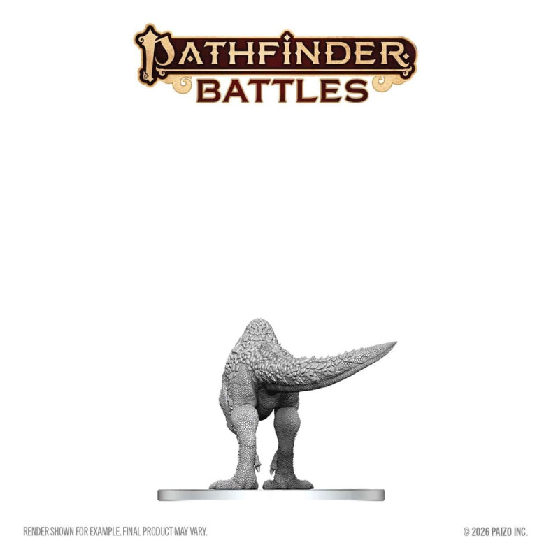 Pathfinder Battles Deep Cuts Unpainted Miniature Pachycephalosaurus 13 cm 4