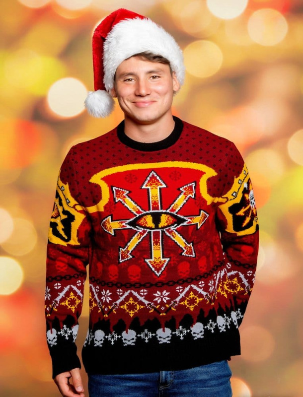 Warhammer 40,000 Christmas Sweater Chaos Size L 2