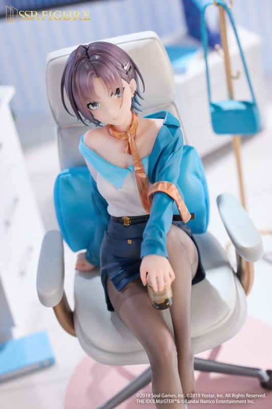 Idolmaster Shiny Colors x Mahjong Soul SSR PVC Statue 1/7 Asakura Tooru Leisurely Grace Ver. 21 cm 7