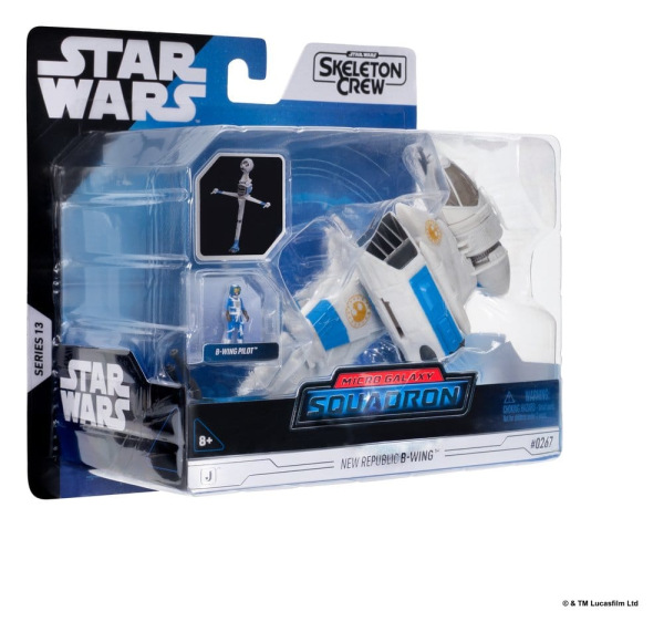 Star Wars Medium Vehicle & Figure set New Republic B-wing & B-Wing Pilot 5