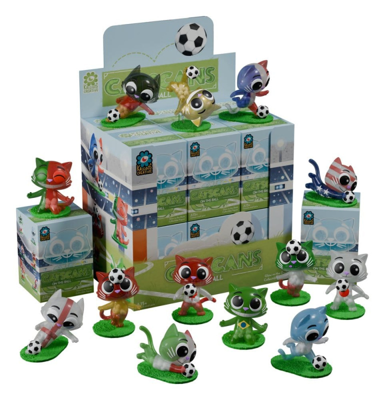 Cat Scans Mini Figures S3 - On the Ball 6 cm Blind Box Display (12) 2