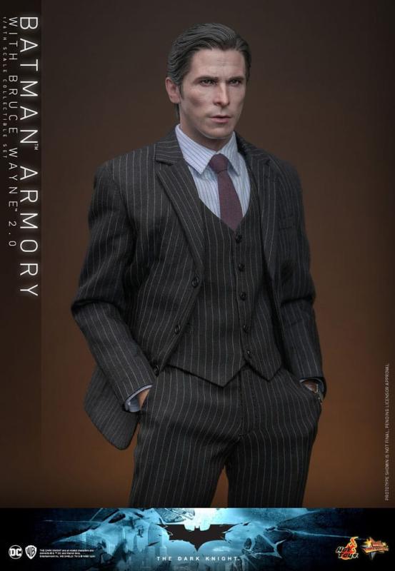 The Dark Knight Movie Masterpiece Action Figures & Diorama 1/6 Batman Armory with Bruce Wayne (2.0)