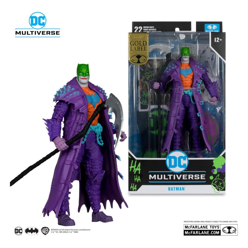 DC Multiverse Action Figure Batman (Dark Nights: Death Metal) Jokerized (Gold Label) 18 cm 4