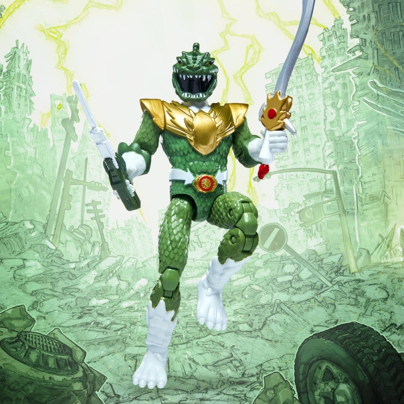 Mighty Morphin Power Rangers x Godzilla Action Figure Green Godzilla 1