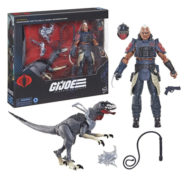 G.I. Joe Classified Series Action Figure 2-Pack #196 Professor Rottclaw & Cobra Deinonychus 15 cm 2