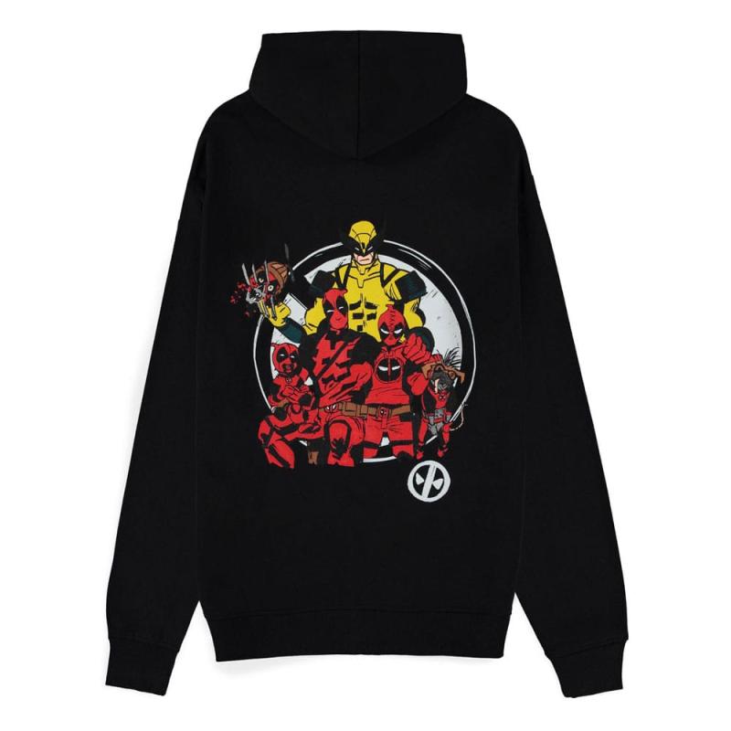 Deadpool Zipper Hoodie Sweater Family Portrait Size S