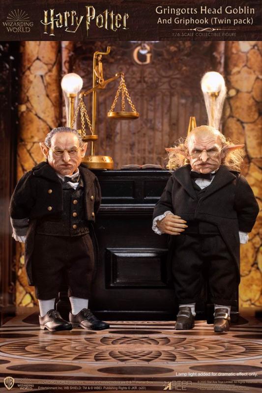 Harry Potter My Favourite Movie Action Figures 1/6 Gringotts Head Goblin & Griphook 20 cm