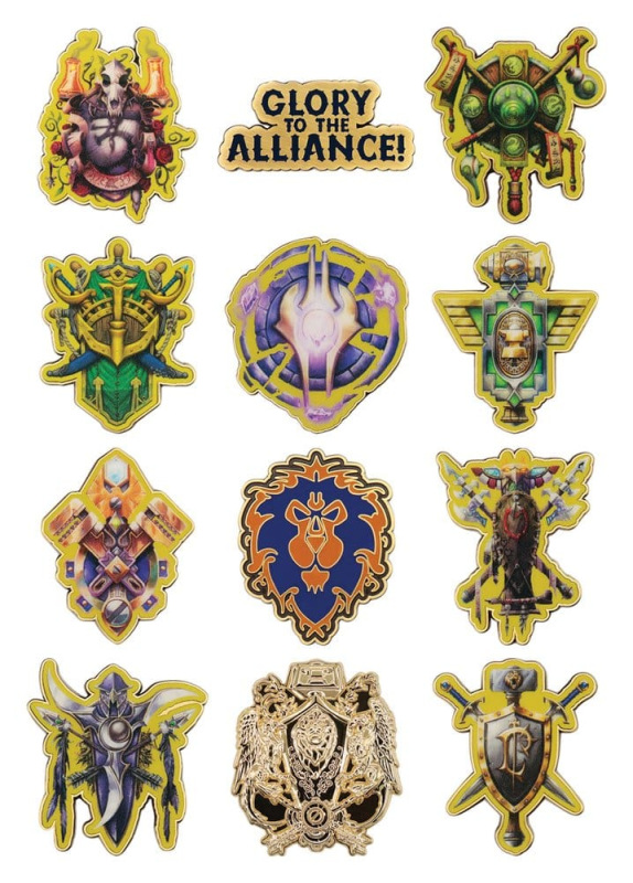 World of Warcraft Alliance Pin Badges Blind Box Display (12) 9